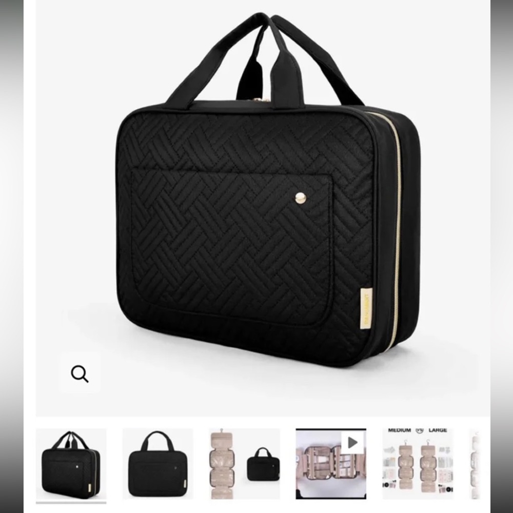 BAGSMART TRAVEL BAG HANGING ORGANIZER BLACK